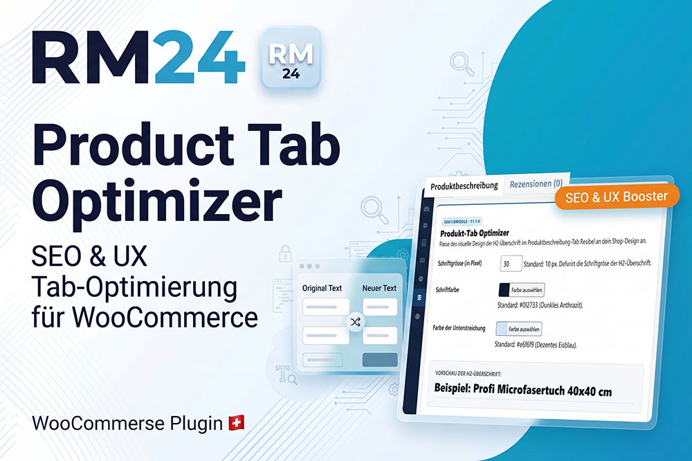 RM24 Product Tab Optimizer for WooCommerce – SEO & UX Tab-Optimierung